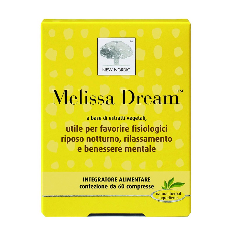 New Nordic Melissa Dream 60 Compresse - Integratori per umore, anti stress e sonno - 931377358 - New Nordic - € 18,18