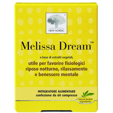 New Nordic Melissa Dream 60 Compresse - Integratori per umore, anti stress e sonno - 931377358 - New Nordic - € 18,18