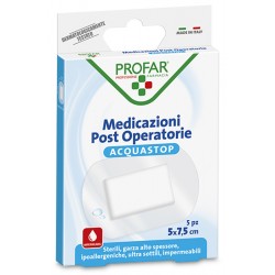 Federfarma. Co Acquastop Medicazione Post Operatoria 5x7,5 Cm Profar Med 5 Pezzi - Medicazioni - 931993796 - Federfarma. Co -...