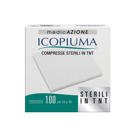 Desa Pharma Garza Compressa In Tessuto Non Tessuto Icopiuma Adesiva 10x10 Cm 100 Pezzi - Medicazioni - 902981416 - Icopiuma -...