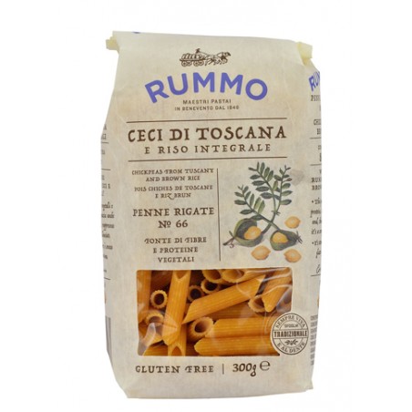 Rummo Penne Rigate N 66 Ceci Di Toscana E Riso Integrale 300 G - Alimenti speciali - 975054798 - Rummo - € 2,60