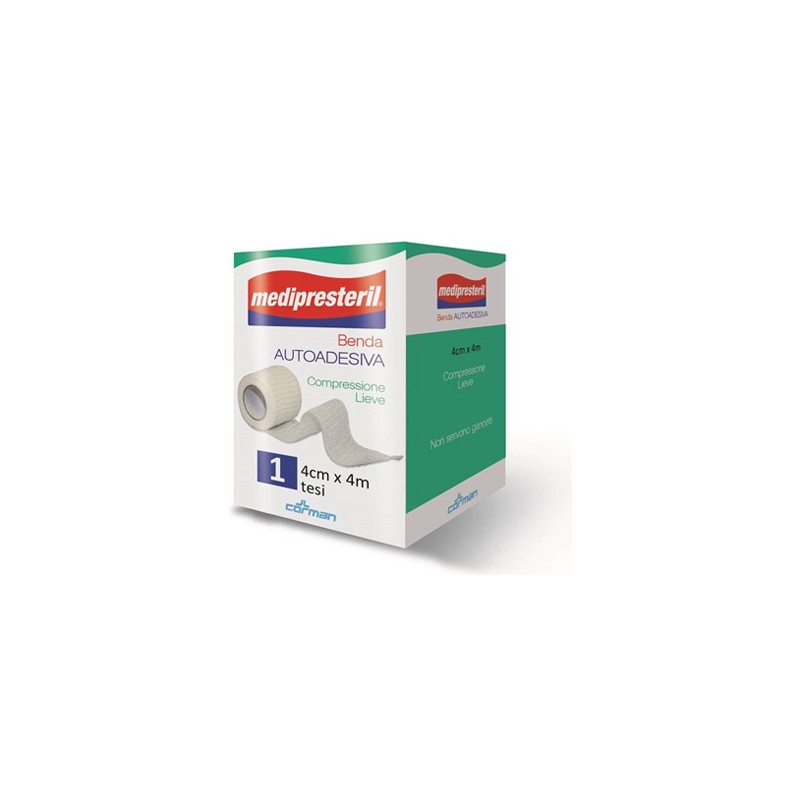 Corman Benda Adesiva Medipresteril 4x400cm - Medicazioni - 923212637 - Corman - € 2,84