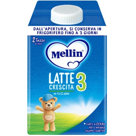 Danone Nutricia Soc. Ben. Mellin 3 Latte 500 Ml - Latte in polvere e liquido per neonati - 979944749 - Mellin - € 3,04