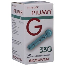 Bioseven Lancette Pungidito Linea D Piuma Gauge 33 25 Pezzi - Rimedi vari - 933446130 - Bioseven - € 2,77