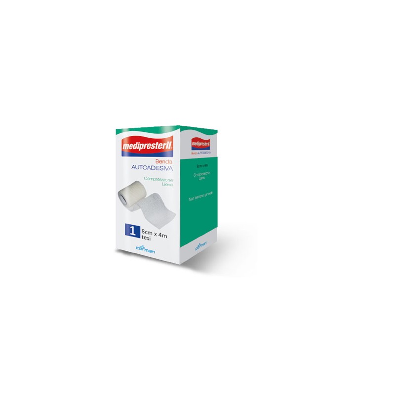 Corman Benda Adesiva Medipresteril 8x400 Cm - Medicazioni - 923212904 - Corman - € 3,25