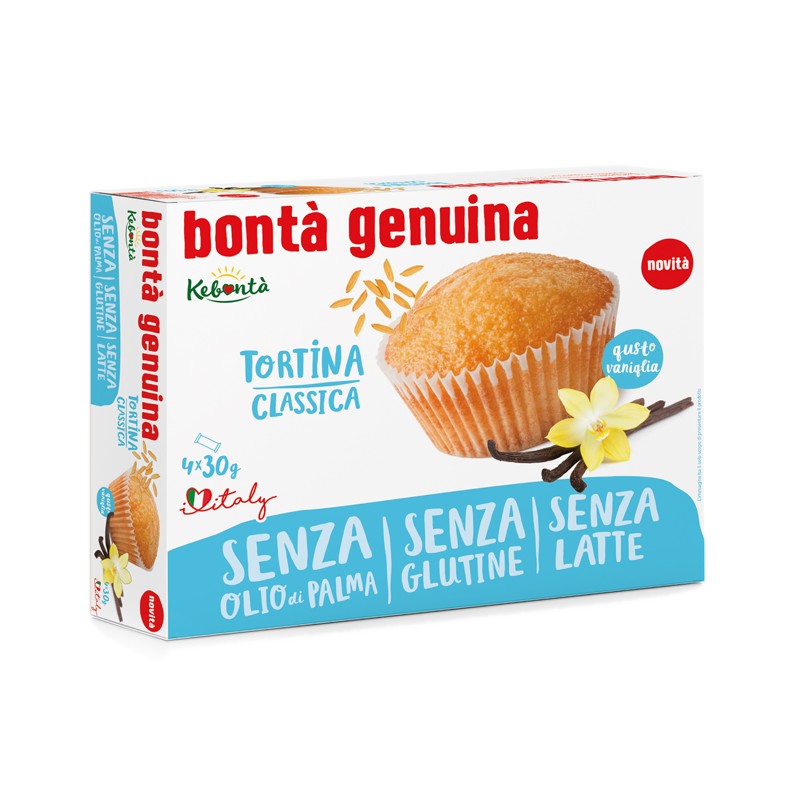 Alimenta Kebonta' Tortina Classica Vaniglia 120 G - Alimenti senza glutine - 981929654 - Alimenta - € 3,56