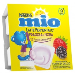 Nestle' Italiana Mio Merenda Latte Fermentato Fragola E Mora 4 Pezzi Da 100 G - Alimentazione e integratori - 947413973 - Nes...