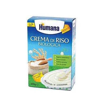 Humana Italia Humana Crema Di Riso Biologico 230 G - Pappe pronte - 934821606 - Humana - € 4,95