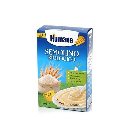 Humana Italia Humana Semolino Biologico 230 G - Pappe pronte - 934821594 - Humana - € 5,10