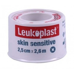 Essity Italy Leukoplast Skin Sensitive Cerotto Su Rocchetto Con Massa Adesiva In Silicone M2,6 X 2,5cm 1 Pezzo - Medicazioni ...