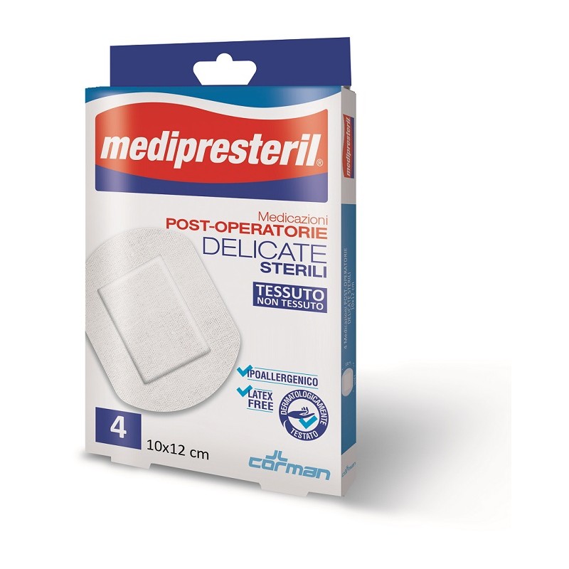 Corman Medicazione Post Operatoria Medipresteril Delicata Tnt 10x12cm 5 Pezzi - Medicazioni - 971980685 - Corman - € 4,67