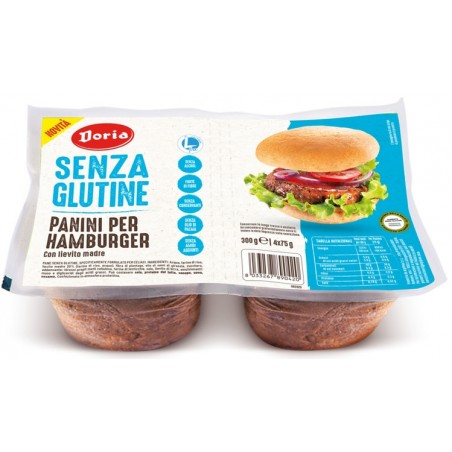 Alpipan Doria Panini Hamburger 4x50 G Alpipan - 1 Alpipan Doria Panini Hamburger 4x50 G Alpipan - 1