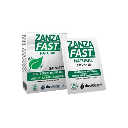 Shedir Pharma Unipersonale Zanzafast Natural Salviette 10 Pezzi - Insettorepellenti - 941783704 - Shedir Pharma - € 5,59