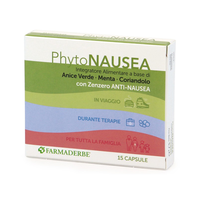 Farmaderbe Phyto Nausea 15 Capsule - Integratori per apparato digerente - 900484849 - Farmaderbe - € 5,36