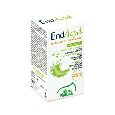 Alta Natura-inalme Endacyd 20 Compresse Masticabili - Integratori per apparato digerente - 975039165 - Alta Natura - € 6,51