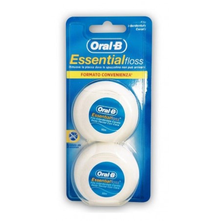 Procter & Gamble Oralb Essentialfloss Filo Interdentale Cerato 2 Pezzi - Fili interdentali e scovolini - 978279976 - Oral-B -...