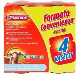 Plasmon Omogeneizzato Vitello 4 X 80 G - Omogenizzati e liofilizzati - 907042966 - Plasmon - € 5,50