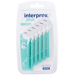 Dentaid Interprox Plus Micro Verde 6 Pezzi - Fili interdentali e scovolini - 932178407 - Dentaid - € 6,63