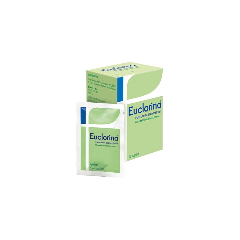 Euclorina Fazzoletto Disinfettante Per Medicazione 10 Pezzi - Medicazioni - 903410847 - Euclorina - € 5,00