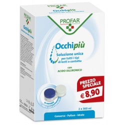 Federfarma. Co Profar Occhi Piu' Soluzione Unica 2 Flaconi Da 360 Ml Ce - Gocce oculari - 974994941 - Federfarma. Co - € 7,54