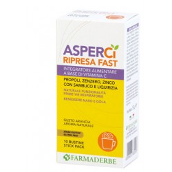 Farmaderbe Asper Ci Ripresa Fast 10 Bustine - Integratori per difese immunitarie - 971172681 - Farmaderbe - € 6,49