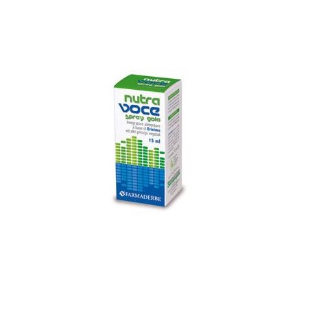 Farmaderbe Voce Spray Gola 15 Ml - Prodotti fitoterapici per raffreddore, tosse e mal di gola - 930668052 - Farmaderbe - € 5,77