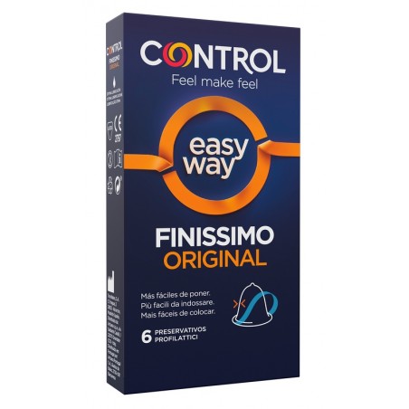 Artsana Profilattico Control Finissimo Original Easy Way 6 Pezzi - Profilattici e Contraccettivi - 979946415 - Artsana - € 8,42