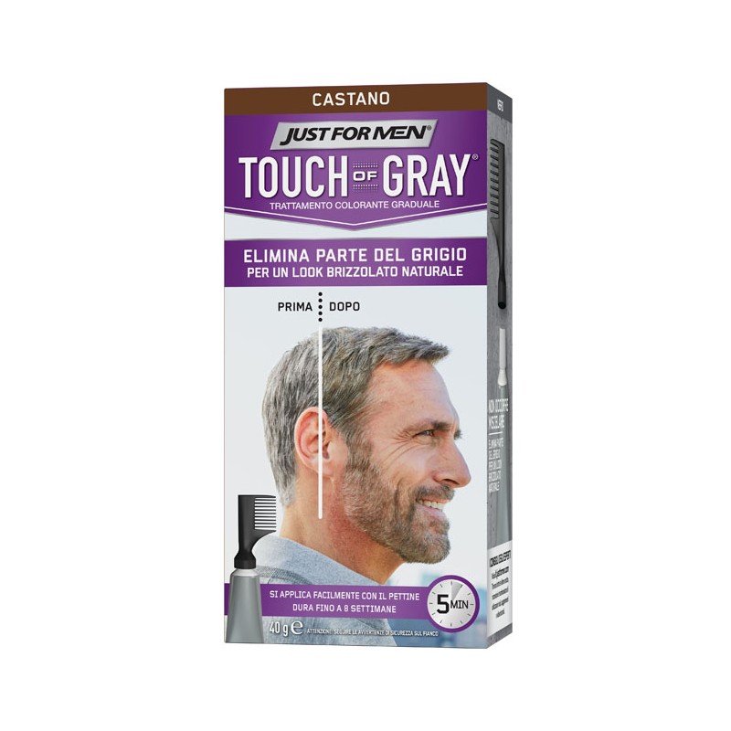 Combe Italia Just For Men Touch Of Gray Castano 40 G - Tinte e colorazioni per capelli - 921320077 - Vagisil - € 8,77