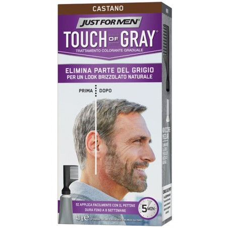 Combe Italia Just For Men Touch Of Gray Castano 40 G - Tinte e colorazioni per capelli - 921320077 - Vagisil - € 8,77