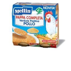 Danone Nutricia Soc. Ben. Mellin Pappa Completa Pollo 250 G 2 Pezzi - Alimentazione e integratori - 902015888 - Mellin - € 7,22
