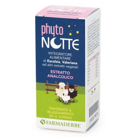 Farmaderbe Phyto Notte Estratto Analcolico 50 Ml - Integratori per umore, anti stress e sonno - 900079070 - Farmaderbe - € 7,97