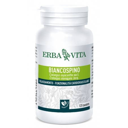 Erba Vita Group Biancospino 125 Tavolette 400 Mg Erba Vita - 1 Erba Vita Group Biancospino 125 Tavolette 400 Mg Erba Vita - 1