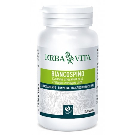 Erba Vita Group Biancospino 125 Tavolette 400 Mg - Integratori per umore, anti stress e sonno - 903669380 - Erba Vita - € 8,85