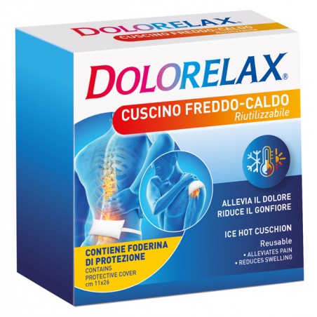 Euritalia Pharma Ice Hot Dolorelax Cuscino Riutilizzabile 11x26 Cm 2 Pezzi - Terapia del caldo freddo, ghiaccio secco e ghiac...