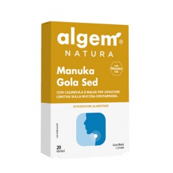 Algem Natura Algem Manuka Gola Sed 20 Pastiglie 1000 Mg - Prodotti fitoterapici per raffreddore, tosse e mal di gola - 972777...