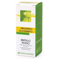 Farmaderbe Mirtillo Rosso Macerato Glicerinato 50 Ml - Integratori per cistite - 900906443 - Farmaderbe - € 9,42