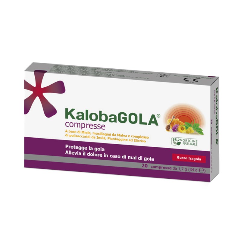 Schwabe Pharma Italia Kalobagola 20 Compresse Fragola - Integratori per mal di gola - 944881477 - Schwabe Pharma Italia - € 7,50