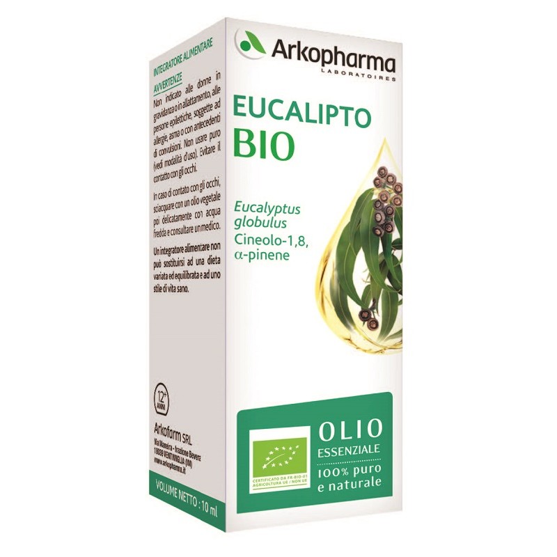 Arkofarm Arkoessentiel Eucaliptus Bio 10 Ml - Prodotti fitoterapici per raffreddore, tosse e mal di gola - 980769501 - Arkofa...