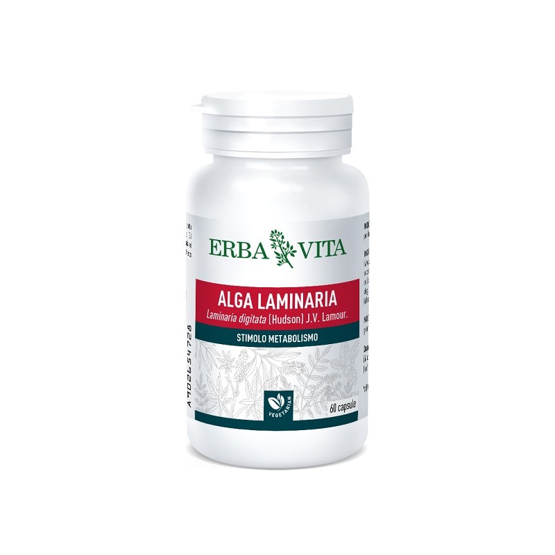 Erba Vita Group Alga Laminaria 60 Capsule 500 Mg - Integratori per dimagrire ed accelerare metabolismo - 902654728 - Erba Vit...