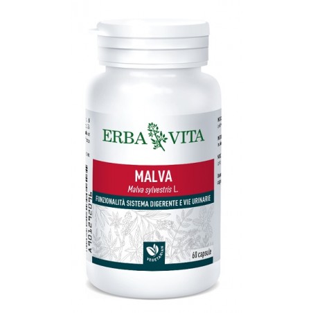 Erba Vita Group Malva 60 Capsule - Prodotti fitoterapici per raffreddore, tosse e mal di gola - 901292096 - Erba Vita - € 8,32