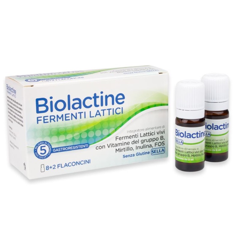 Sella Biolactine 5mld 10 Flaconcini 9 Ml - Integratori di fermenti lattici - 972781203 - Sella - € 9,21