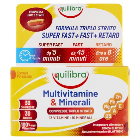 Equilibra Multivitamine&minerali 30 Compresse - Vitamine e sali minerali - 980519007 - Equilibra - € 9,27