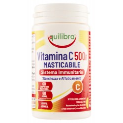Equilibra Vitamina C 500mg Masticabile Sistema Immunitario 60 Compresse - Integratori per difese immunitarie - 980506784 - Eq...