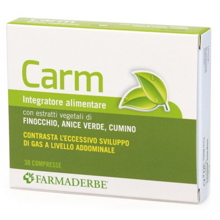 Farmaderbe Carm 30 Compresse - Integratori per apparato digerente - 905021731 - Farmaderbe - € 8,12