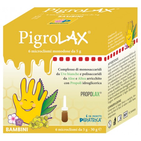 Pediatrica Microclisma Pigrolax Bambini 6 X 5 G - Farmaci per stitichezza e lassativi - 981498367 - Pediatrica - € 8,86