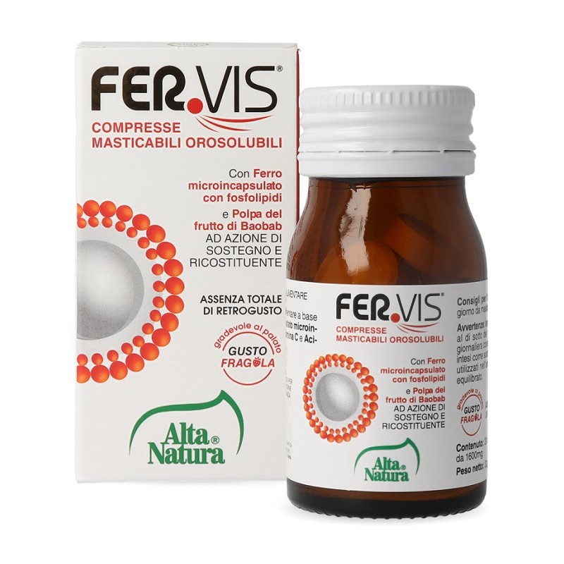 Alta Natura-inalme Fervis 20 Compresse Masticabili Orosolubili - Vitamine e sali minerali - 975701943 - Alta Natura - € 8,99