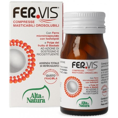 Alta Natura-inalme Fervis 20 Compresse Masticabili Orosolubili - Vitamine e sali minerali - 975701943 - Alta Natura - € 8,99