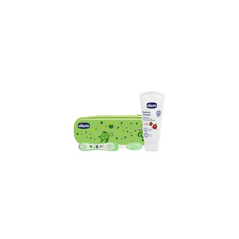 Chicco Set Dentale Verde Con Fluoro - Rimedi vari - 926572494 - Chicco - € 9,35