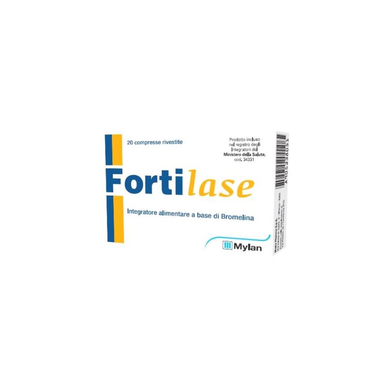 Fortilase Integratore Di Bromelina 20 Compresse - Integratori per dolori e infiammazioni - 905338051 - Fortilase - € 12,21