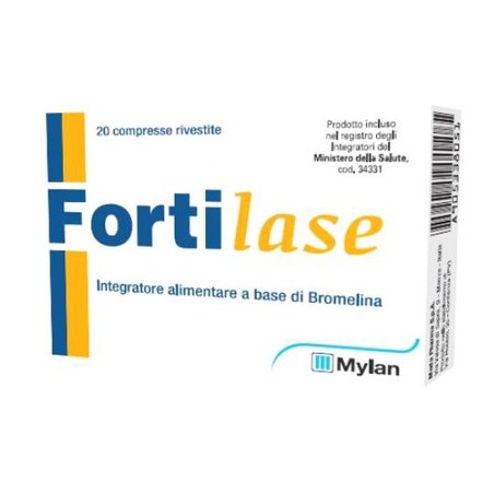 Fortilase Integratore Di Bromelina 20 Compresse - Integratori per dolori e infiammazioni - 905338051 - Fortilase - € 12,21